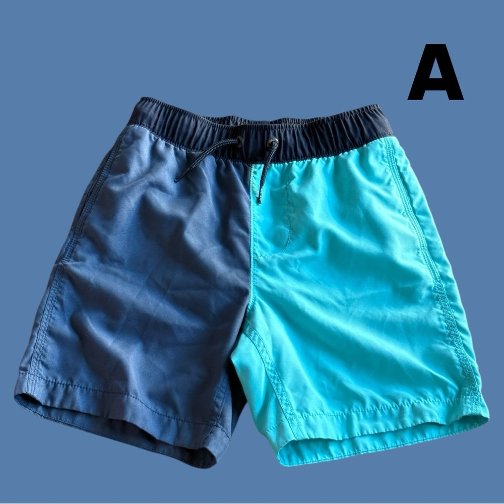 GAP Kids Surf Navy and Aqua Swim Shorts